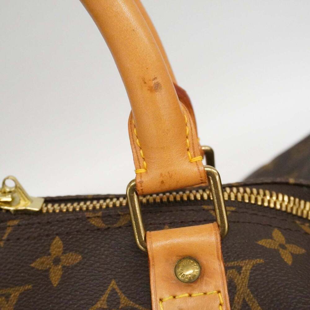 LOUIS VUITTON Authentic Brown Monogram Keepall 55 Boston Bag - Picture 9 of 13